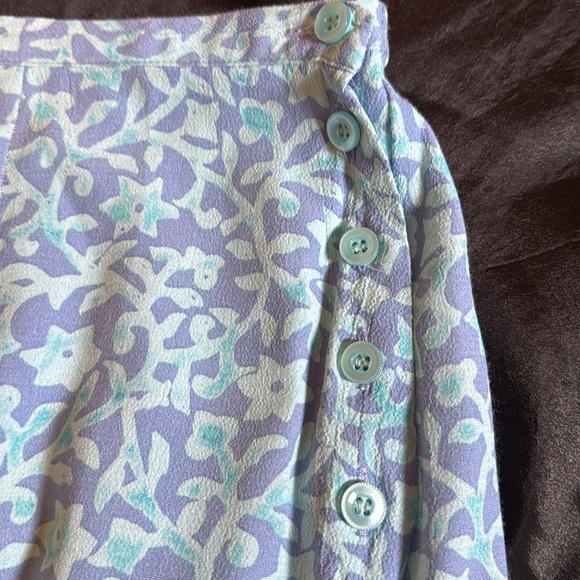 Sigrid Olsen Sport Blue Patterned Top - Picture 6 of 7